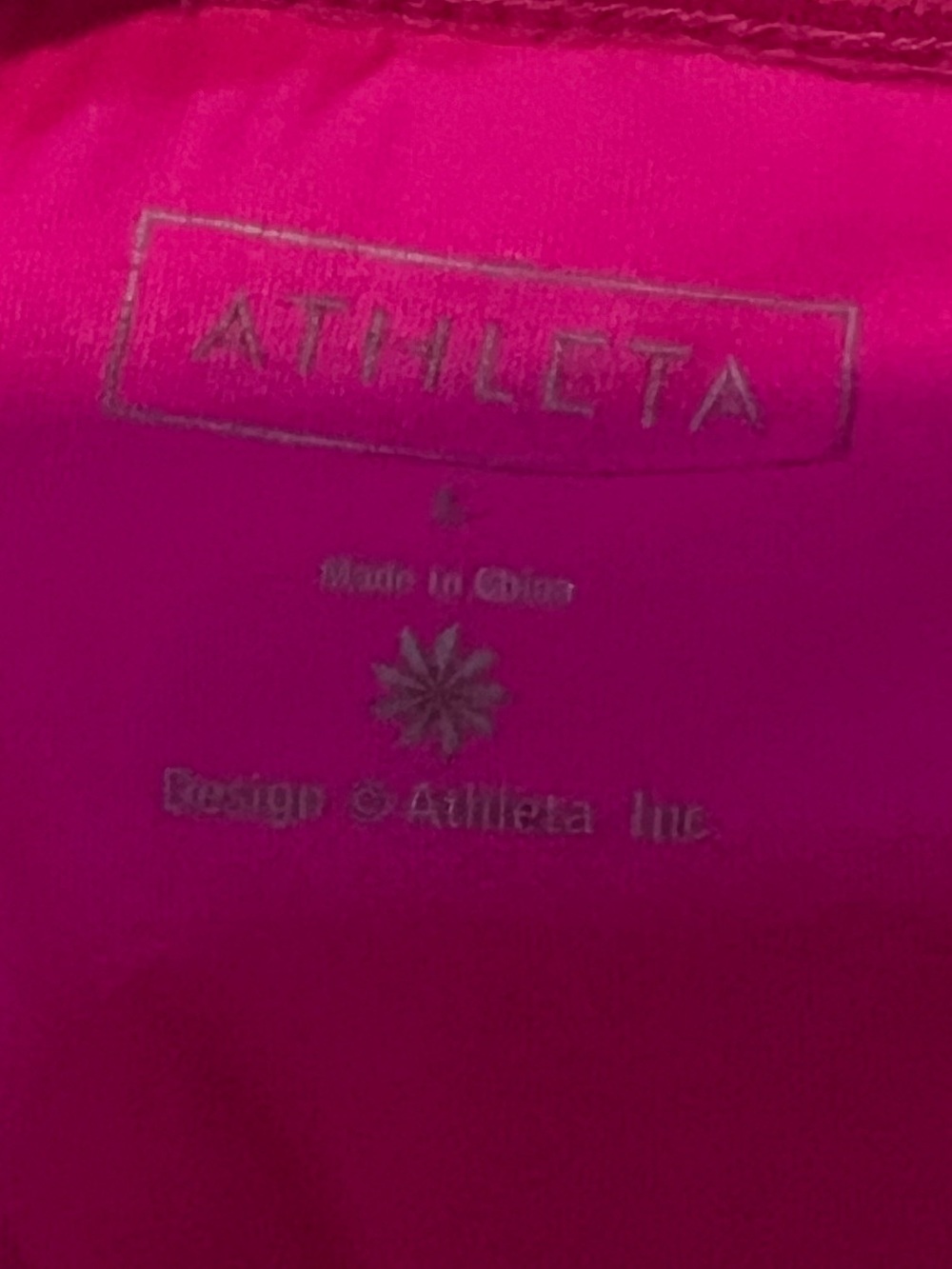 Athleta Hot Pink Tiered Skater Skirt with Drawstring - Picture 3 of 4